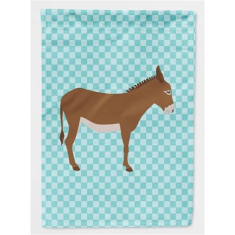 Cotentin Donkey Blue Check Flag Garden Size, 1 - Kroger