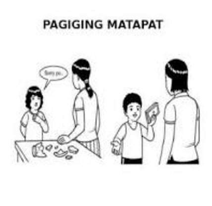 Gumawa ng akmang drawing sa kasabihang "Maging matapat sa lahat ng ...