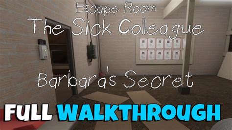 Escape Room - The Sick Colleague - Barbara's Secret - YouTube