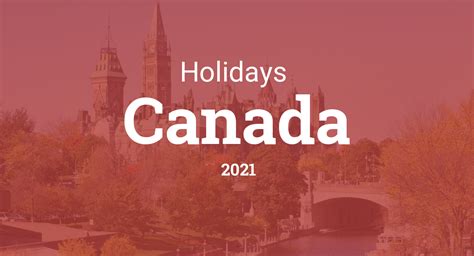 Holidays and Observances in Canada in 2021