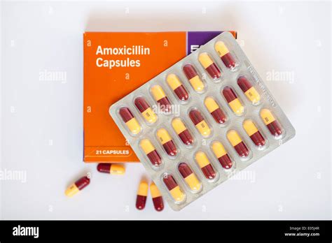 Amoxicillin Antibiotic Tablets - UK Stock Photo - Alamy