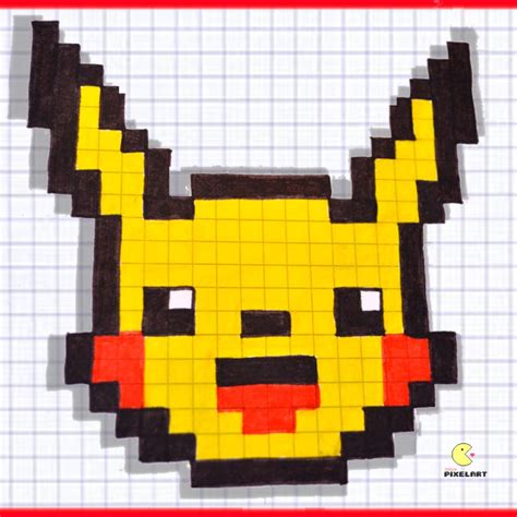 Pikachu Pixel Art Simple
