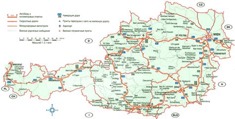 Maps of Austria | Detailed map of Austria in English | Tourist map (map ...