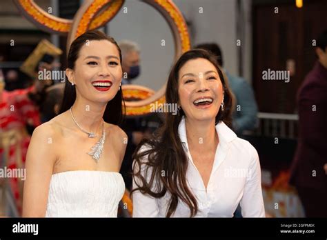 Fala Chen and Michelle Yeoh arriving for the UK premiere of Marvel ...