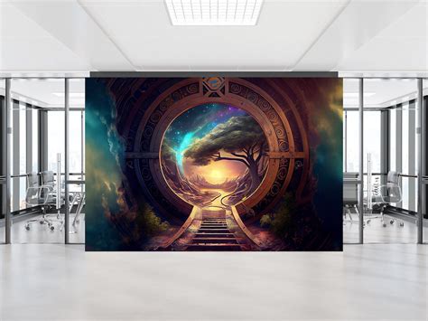 Portal Magic Lands & Magical Trees Fantasy World Fairytale Wall Art ...