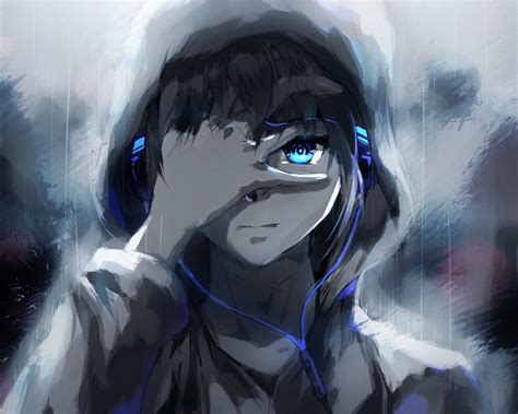 Anime Wallpaper Hd 1280 X 1024 Download 1280x1024 Anime Boy Hoodie Blue ...