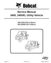 Bobcat 3400, 3400XL Utility Vehicle Service Manual PDF