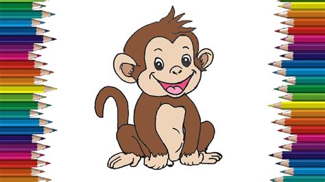 How To Draw Sketch Monkey for Kids | Sketch Art Drawing