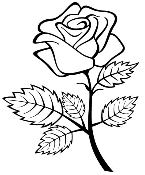 Free Printable Roses Coloring Pages For Kids