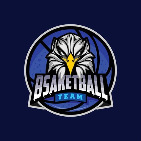 Eagle Head Basketball Team Logo 8570161 Vector Art at Vecteezy