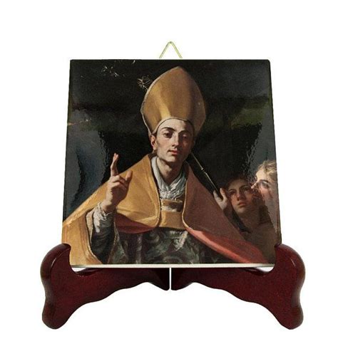 Catholic Saints Serie Saint Januarius Icon on Ceramic Tile St Januarius ...