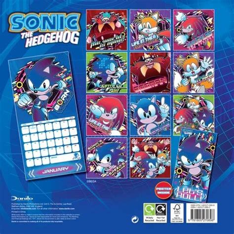 Sonic The Hedgehog 2024 Calendar - Belva Cathryn