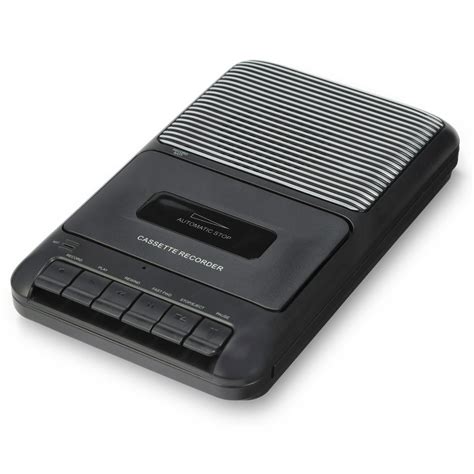 Onn Portable Cassette Recorder Showbox, Black - Walmart.com - Walmart.com