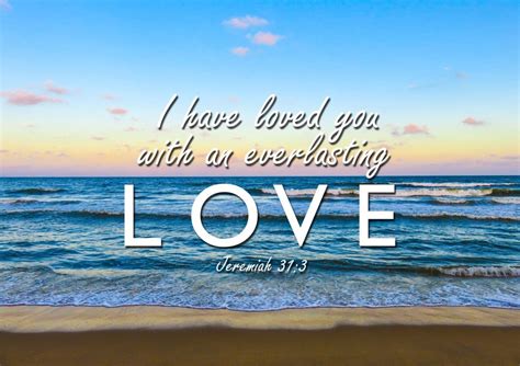 Jeremiah 31:3 'Loved you with Everlasting Love' Wall Art Canvas Print