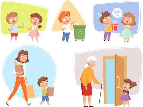 Polite Child Illustrations, Royalty-Free Vector Graphics & Clip Art - iStock