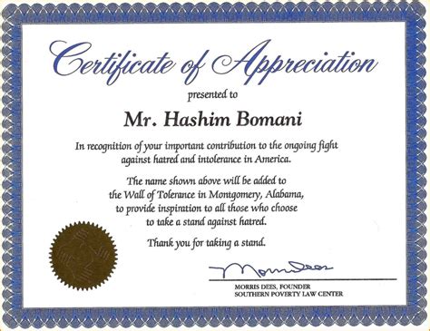 Certificate Of Recognition Wording Copy Certificate Within Volunteer Certificate Template ...