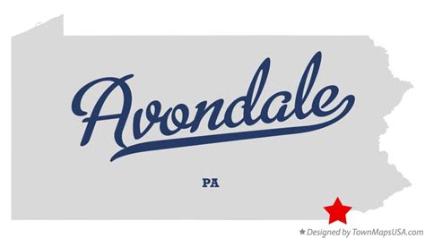 Map of Avondale, PA, Pennsylvania