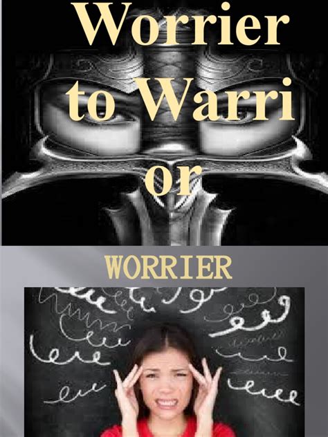 Worrier To Warrior | PDF | Stress (Biology) | Motivation