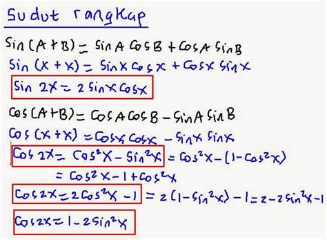 MATEMATIKA SSC: Trigonometri Sudut Rangkap