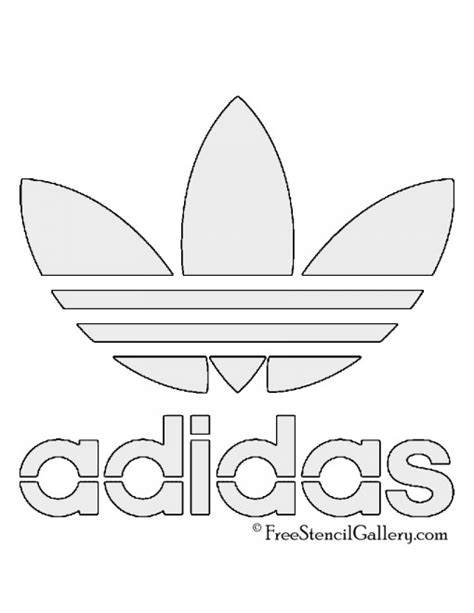 Adidas Trefoil Logo | Free Stencil Gallery