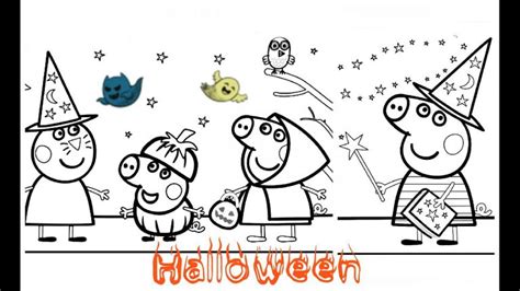 Peppa Pig Halloween Coloring Book | BubaKids.com