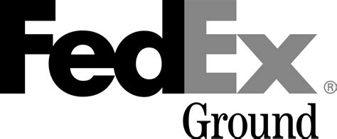 FEDEX GROUND Logo Black and White – Brands Logos