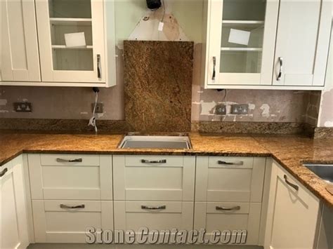 Kashmir Gold Granite Slabs from India - StoneContact.com