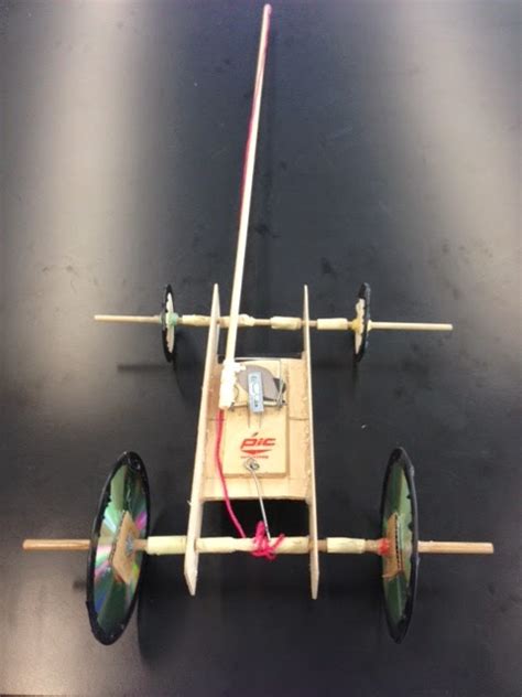 Niara's Physics Blog: Mousetrap(ped) Car!