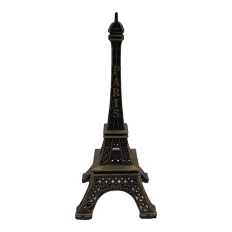BRONZE TONED EIFFEL Tower Paris France Souvenir Plastic Knickknack 4 ...