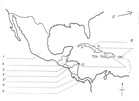 Central America Outline Map Printable - Printable Maps