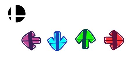 FNF arrows but they are smash logos by jazminelovespokemon on DeviantArt