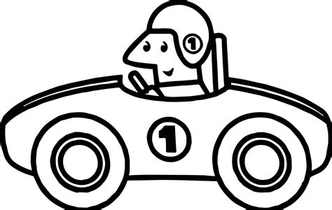 coloring pages extraordinary race car cute cartoons one number old page pictures for kids easy ...