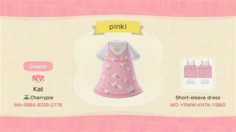 Pink Dress - Animal Crossing Pattern Gallery & Custom Designs | Animal crossing, Animal crossing ...