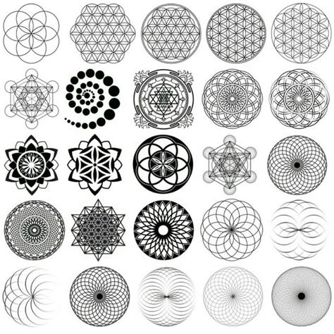 Sacred Geometry Tattoo Stencil - Printable Computer Tools