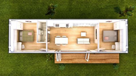 Floor Plan - San Marino | Prefab Container Home in 2020 | Container ...