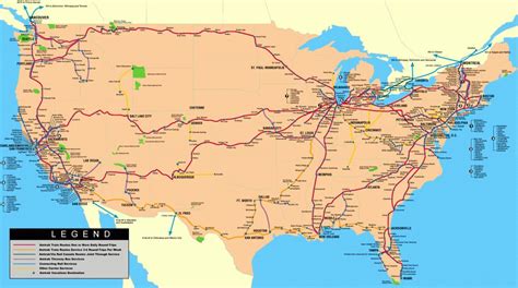 Map Of Amtrak Us Rail System [2279×1272] : Mapporn - Amtrak Map ...