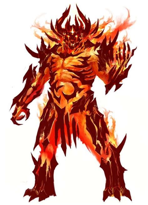 Fire Elemental Fantasy Demon, Demon Art, Fantasy Monster, Fantasy Warrior, Dark Fantasy Art ...