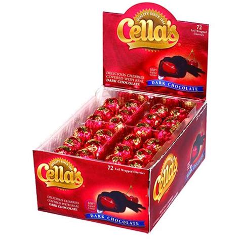 Cella's Foil Wrapped Dark Chocolate Covered Cherries | All City Candy ...