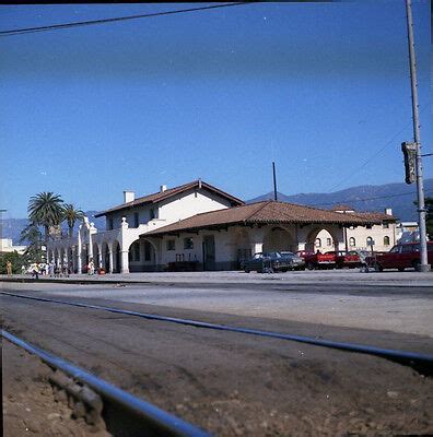 Santa Barbara Train Station - Amtrak - Original Color Railroad Negative ...