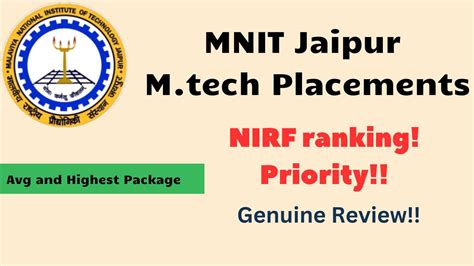 MNIT Jaipur M.tech placements 2021-2022 || CCMT 2023 || Genuine review ...