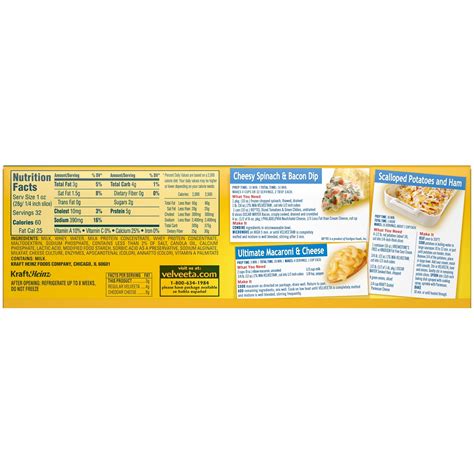 34 Velveeta Mac And Cheese Nutrition Label - Labels Database 2020