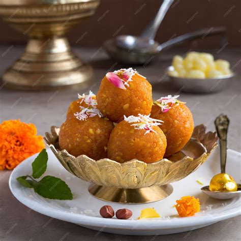 Premium AI Image | Motichoor laddu