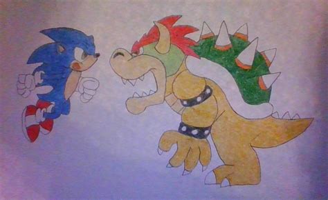 Sonic vs Bowser by asandoval24 on DeviantArt