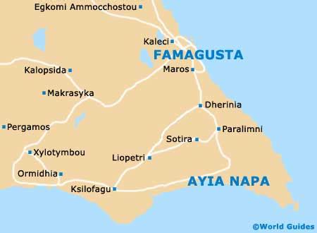 Ayia Napa Maps and Orientation: Ayia Napa, Famagusta, Cyprus