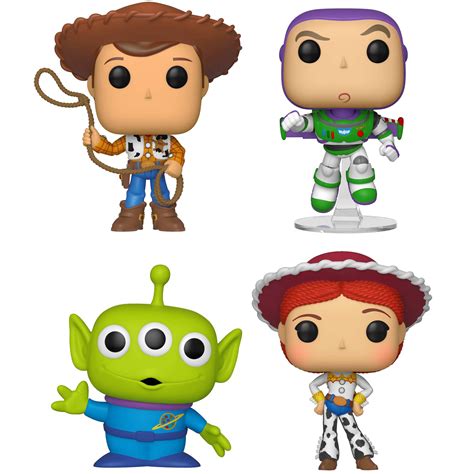 Buy Funko Disney: POP! Toy Story 4 Collectors Set 1 - Woody, Buzz, Alien, Jessie Online at ...