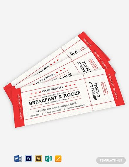 Fresh Blank Admission Ticket Template – Sparklingstemware