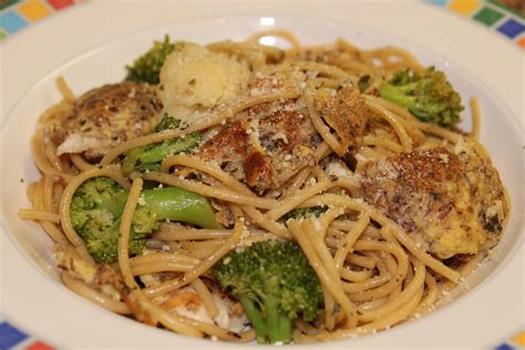 Mommy and Baby food: Milano Chicken with Whole Wheat Spaghetti, Broccoli and Cauliflower for the ...