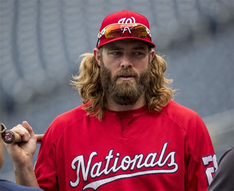 Jayson Werth Washington Nationals | Jayson werth, Long hair styles men, Washington nationals