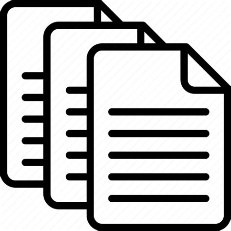 Documents, files, multiple, paper, text, folder, page icon - Download on Iconfinder