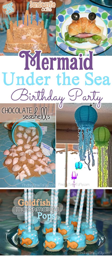 Mermaid Under the Sea Birthday Party - Finding Time To Fly